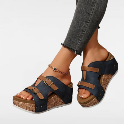 LARA | ORTHOPEDIC WEDGE-HEELED SANDALS