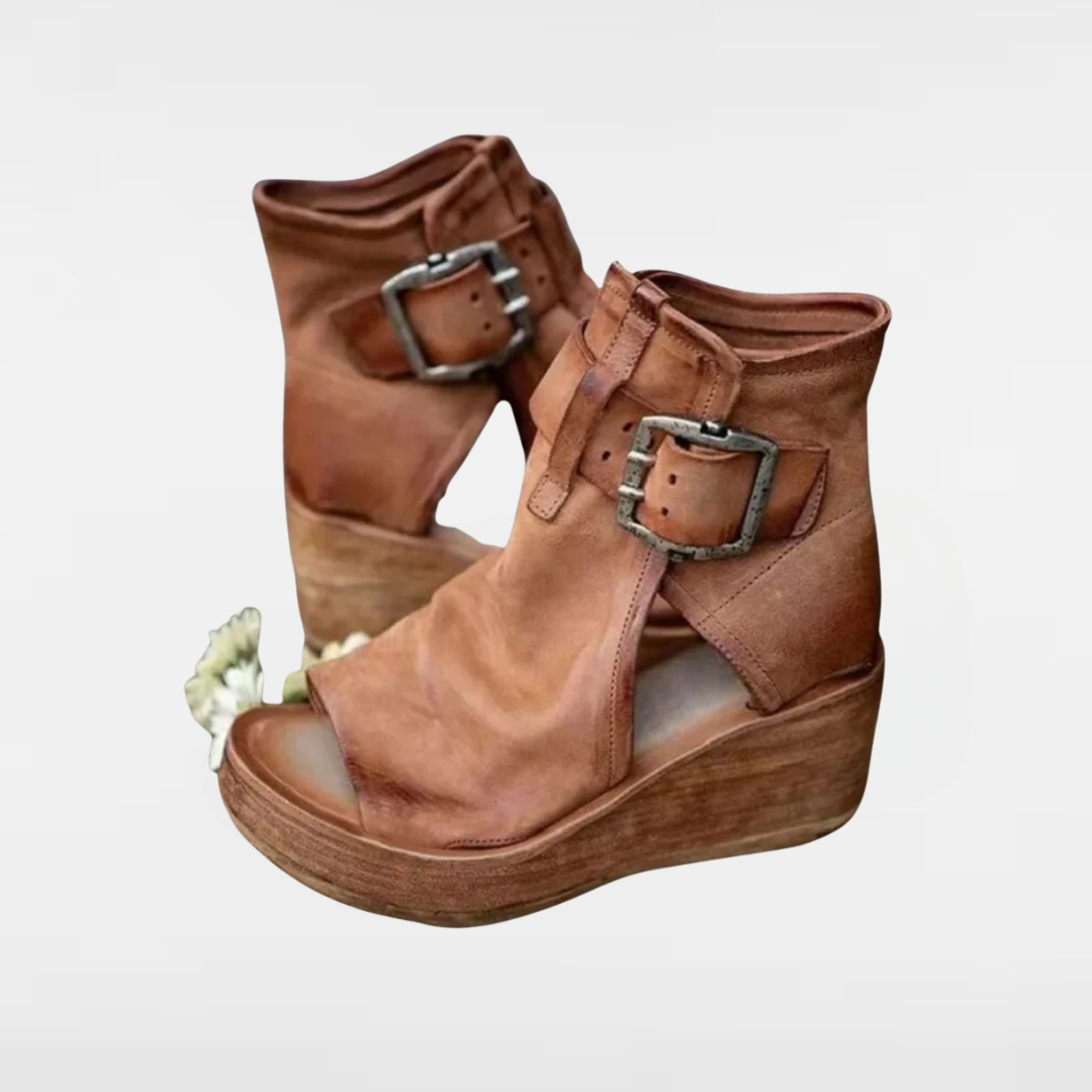 Bellarein | Peep-Toe Wedge Heels