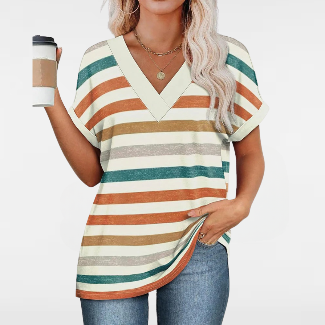 ASTER | STYLISH LOOSE STRIPED BLOUSE