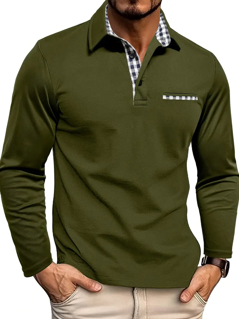 Carter & Hayes Toronto – Polo Shirt with Long Sleeves