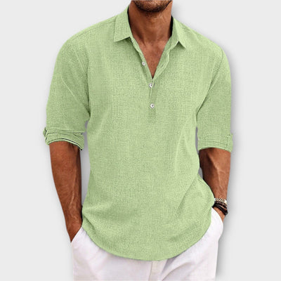 Luca | Elegant Cotton-Linen Blend Shirt