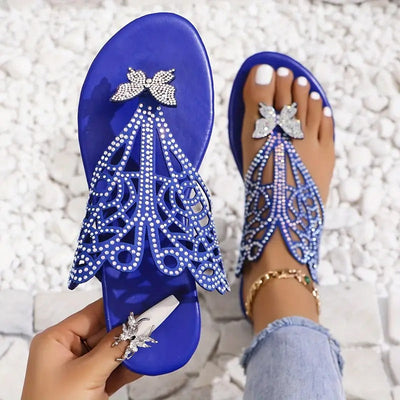 EVELYN | SEQUIENCED BUTTERFLY SANDALS