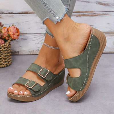 MARJORIE | CASUAL ORTHOPEDIC WEDGE SANDALS