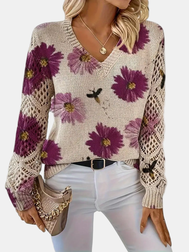 Amelie | Elegant Floral Cardigan