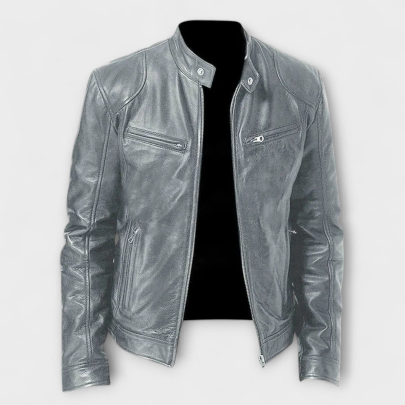 Jaxon | Versatile Leather Biker Jacket