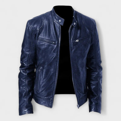 Jaxon | Versatile Leather Biker Jacket