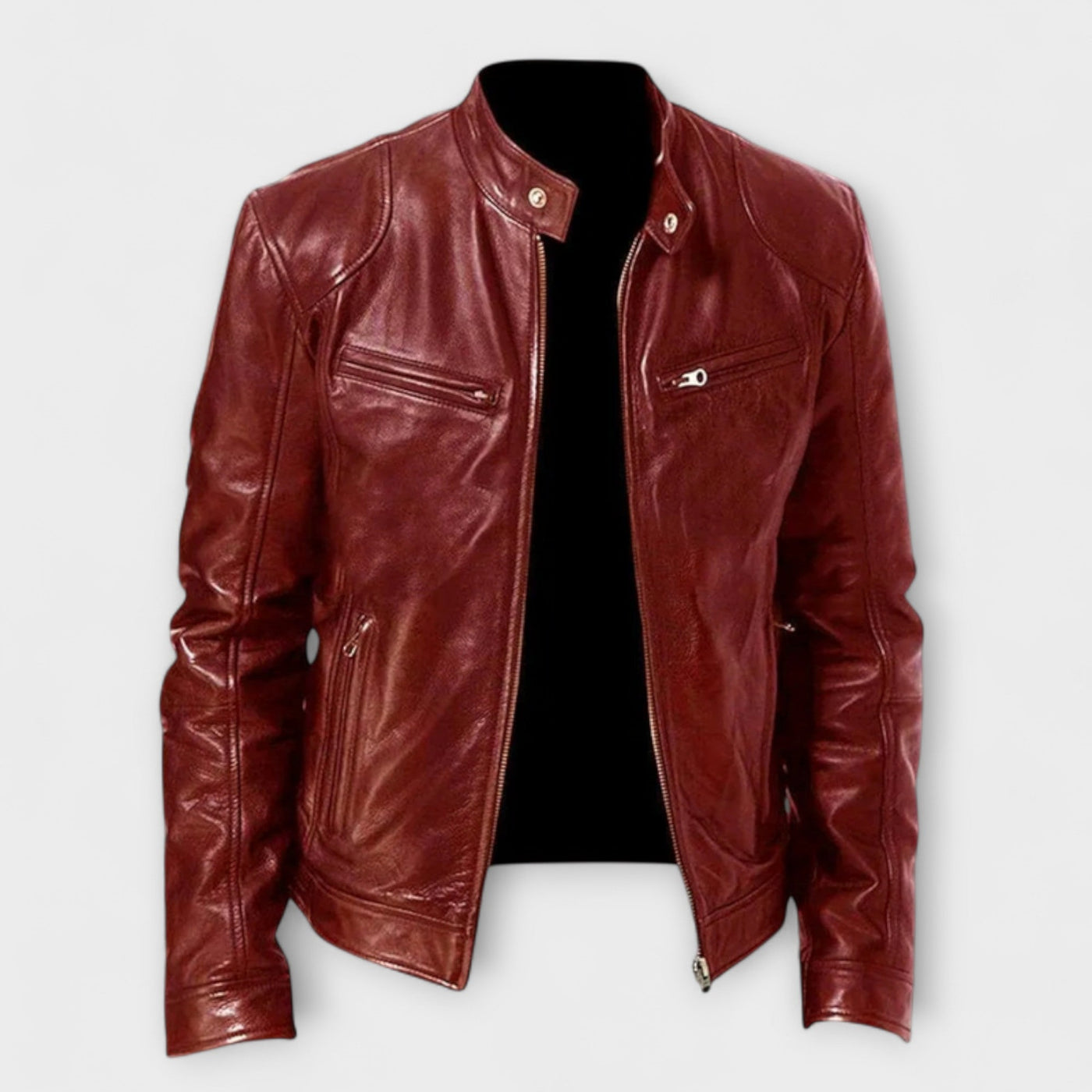 Jaxon | Versatile Leather Biker Jacket