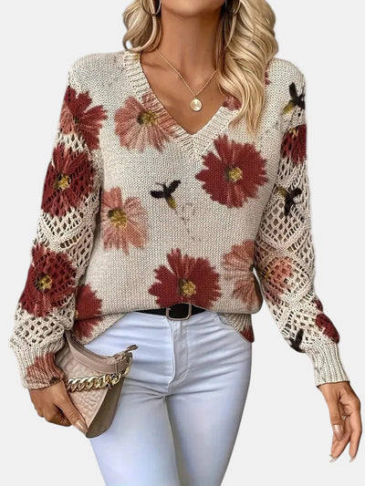 Amelie | Elegant Floral Cardigan