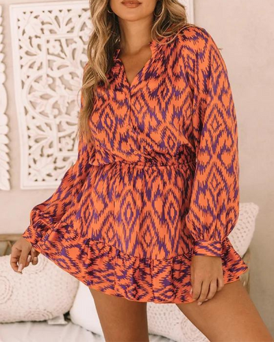 Blakely | Retro Aztec Glam - Midi Dress