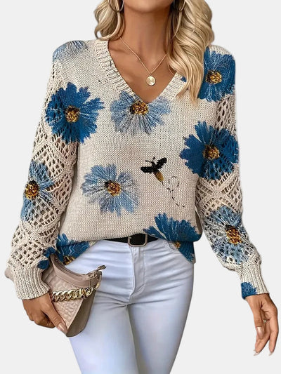 Amelie | Elegant Floral Cardigan