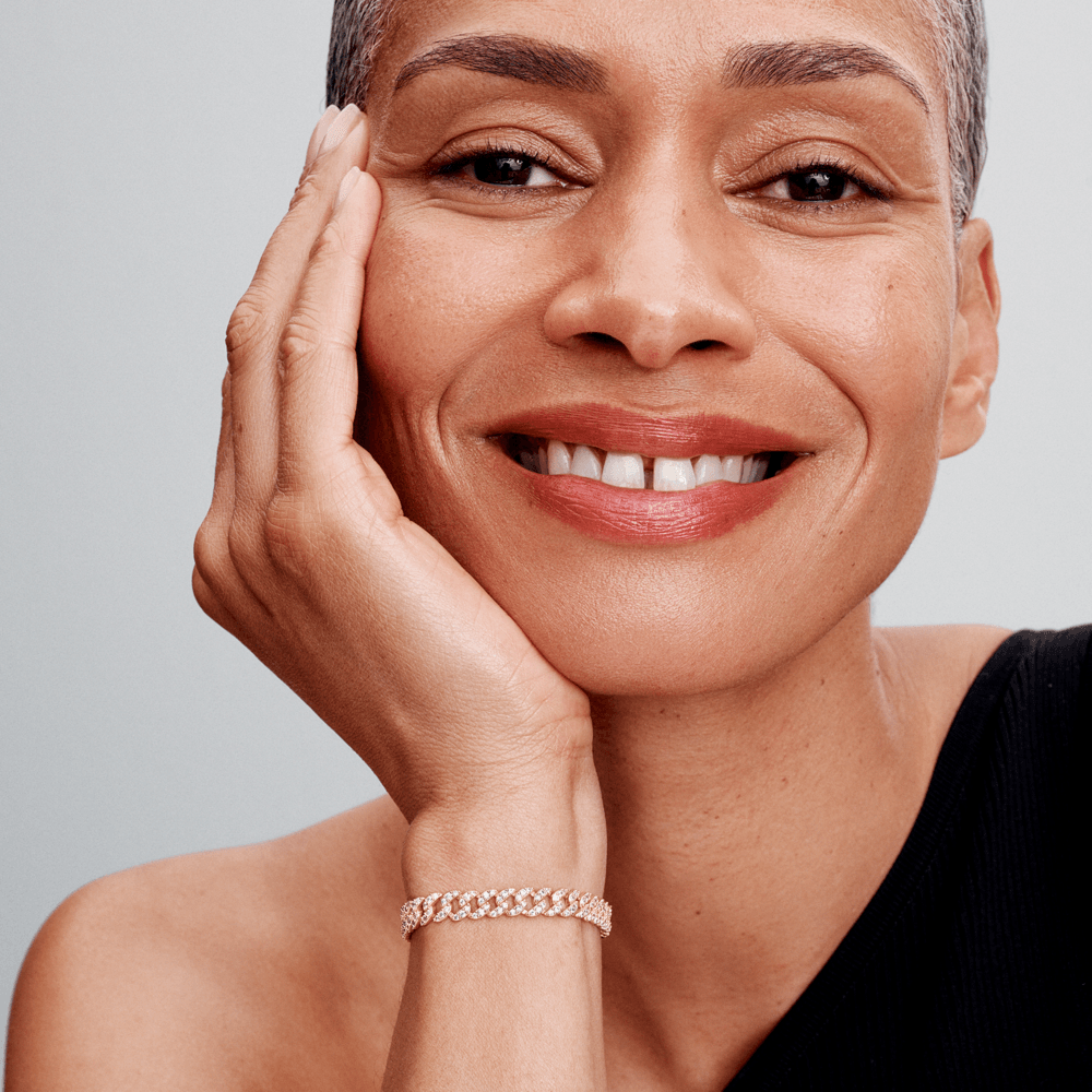 Cuban Pavé Bracelet | Gold