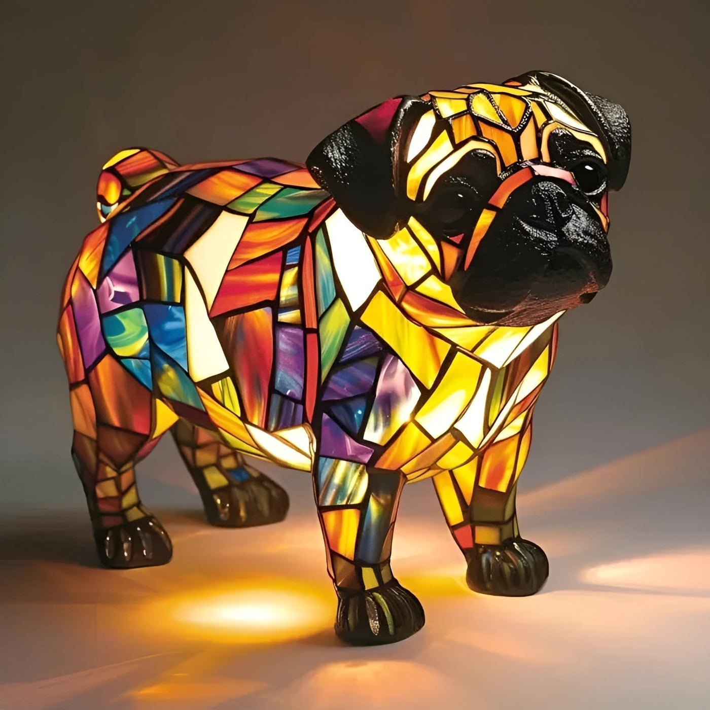 Praline – Happiness Sparkle Pug Lamp