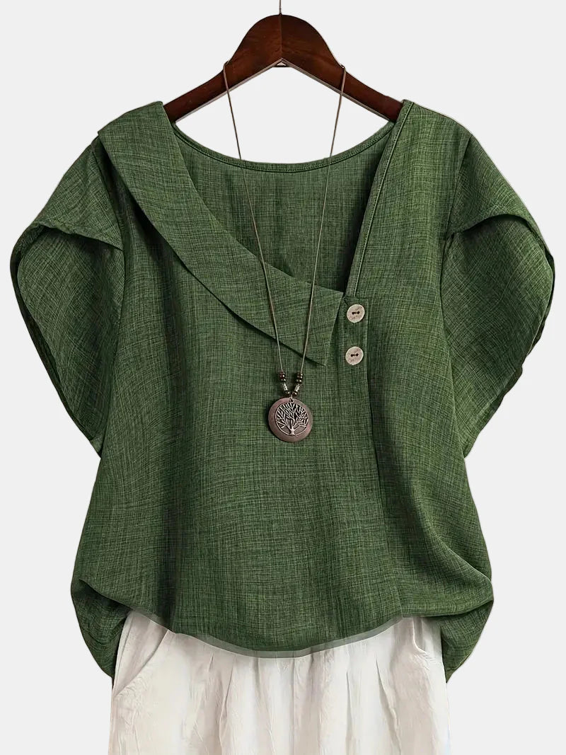 Saddie | Casual Asymmetrical Blouse