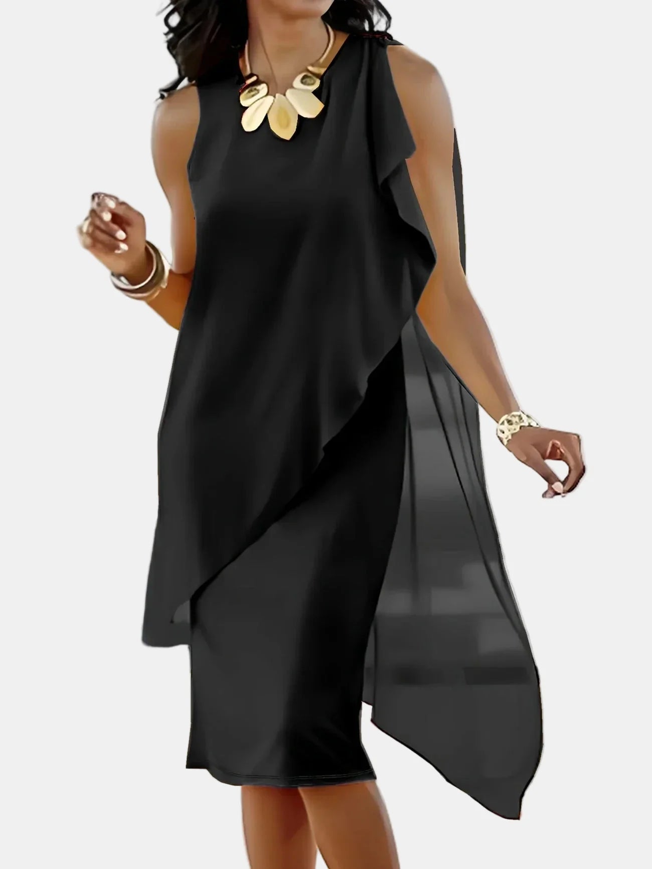 ADDIE | TIMELESS SLEEVELESS MIDI DRESS