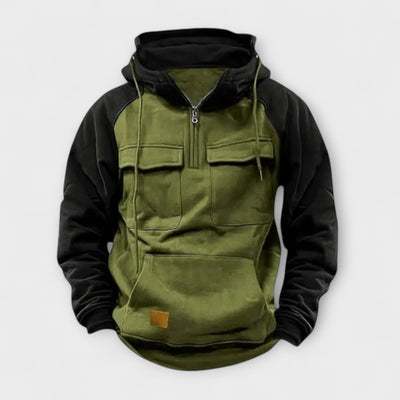 Jaxon | Stylish Two-Tone Winter Hoodie