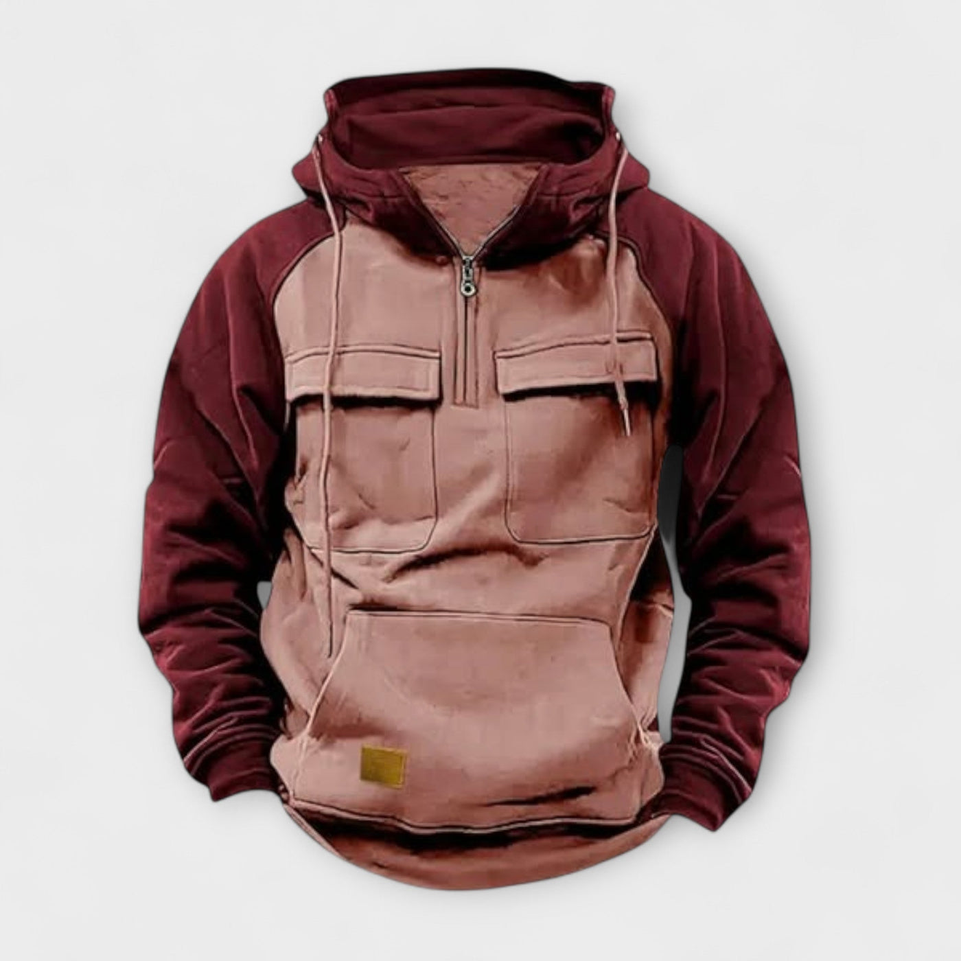 Jaxon | Stylish Two-Tone Winter Hoodie