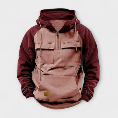 Jaxon | Stylish Two-Tone Winter Hoodie