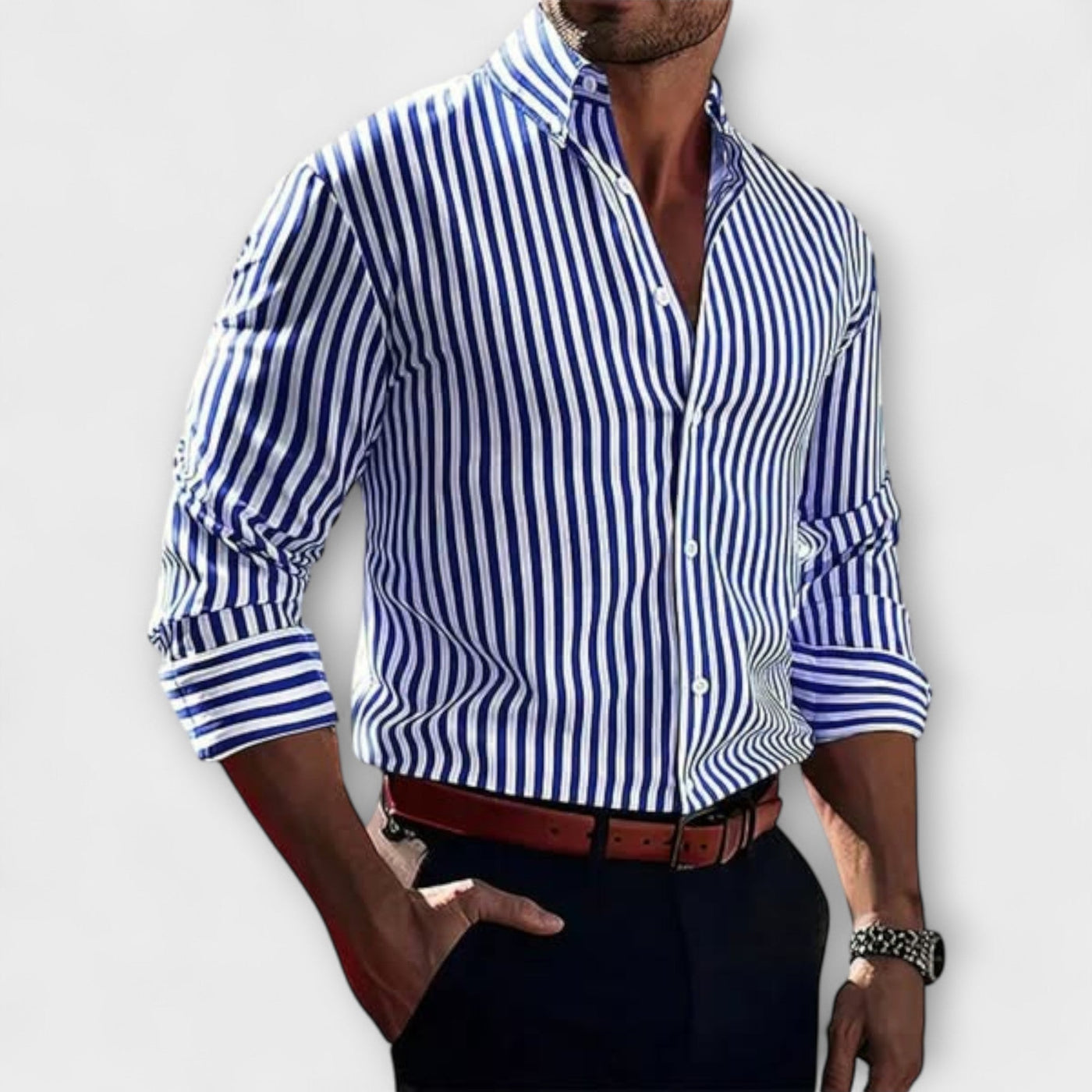 Jasper | Timeless Striped Elegance Shirt