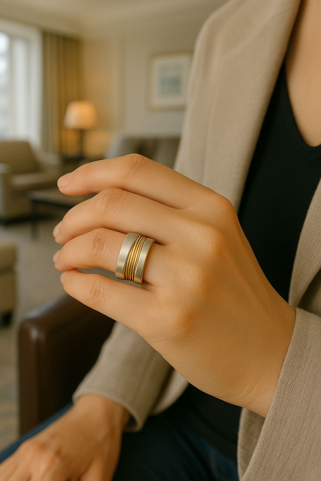 ANNA | SILVER-GOLD RING