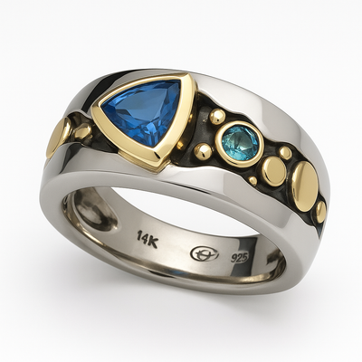 LLEWELYN | BLUE CRYSTAL RING