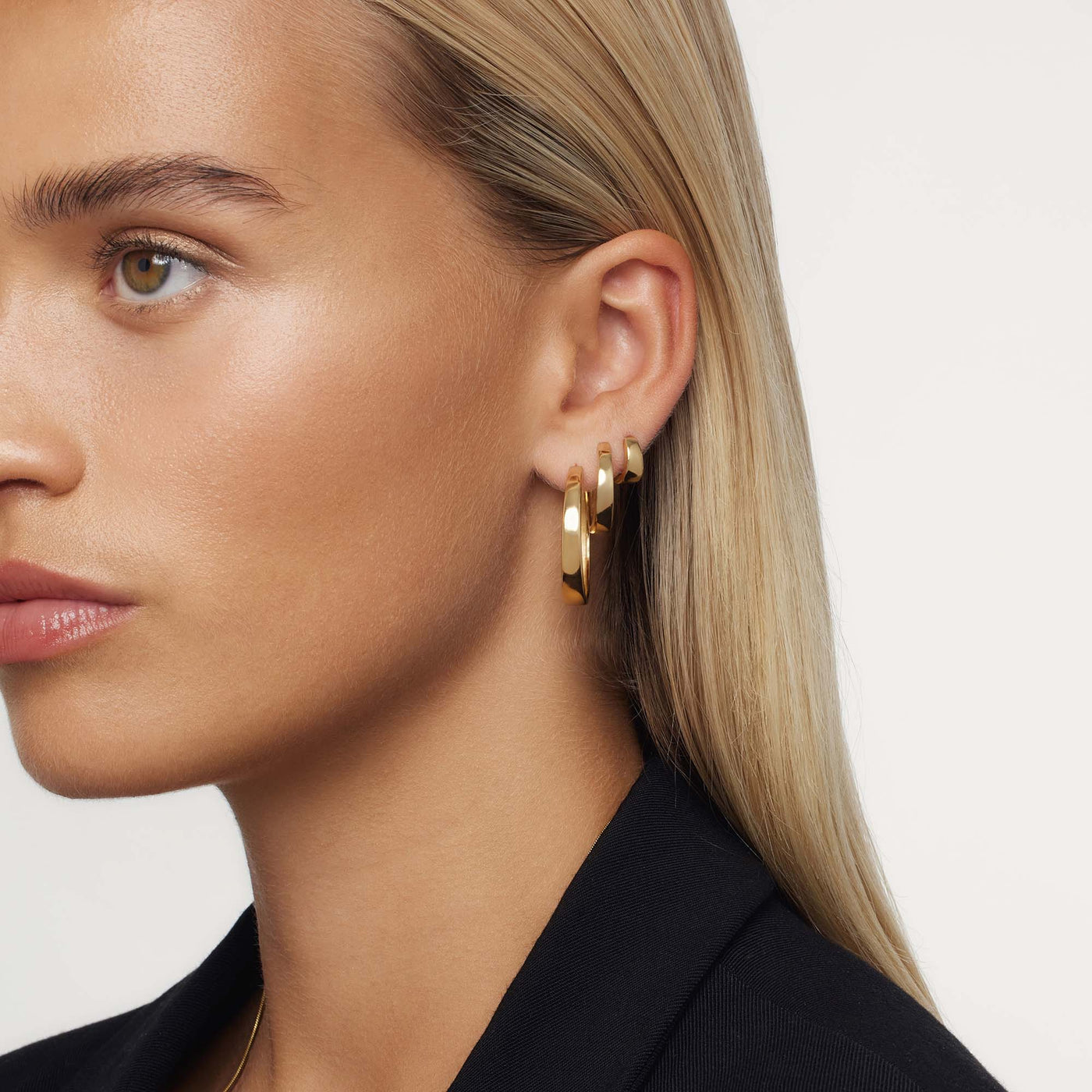 Gia Statement Hoop Earrings | Gold
