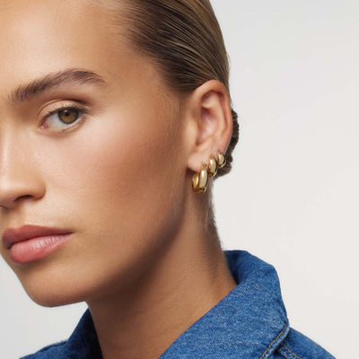 Rue Statement Hoop Earrings | Gold