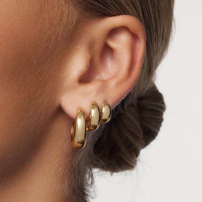 Rue Statement Hoop Earrings | Gold