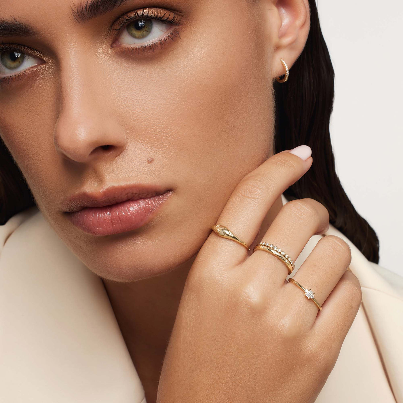 Dome Diamond Ring | Gold