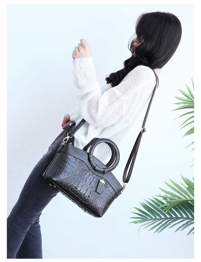 JAYE | STYLISH CROCODILE PATTERN HANDBAG