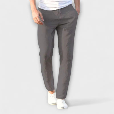 Luca | Relaxed Linen-Cotton Trousers