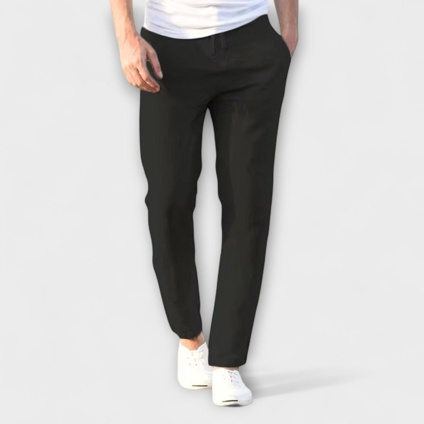 Luca | Relaxed Linen-Cotton Trousers