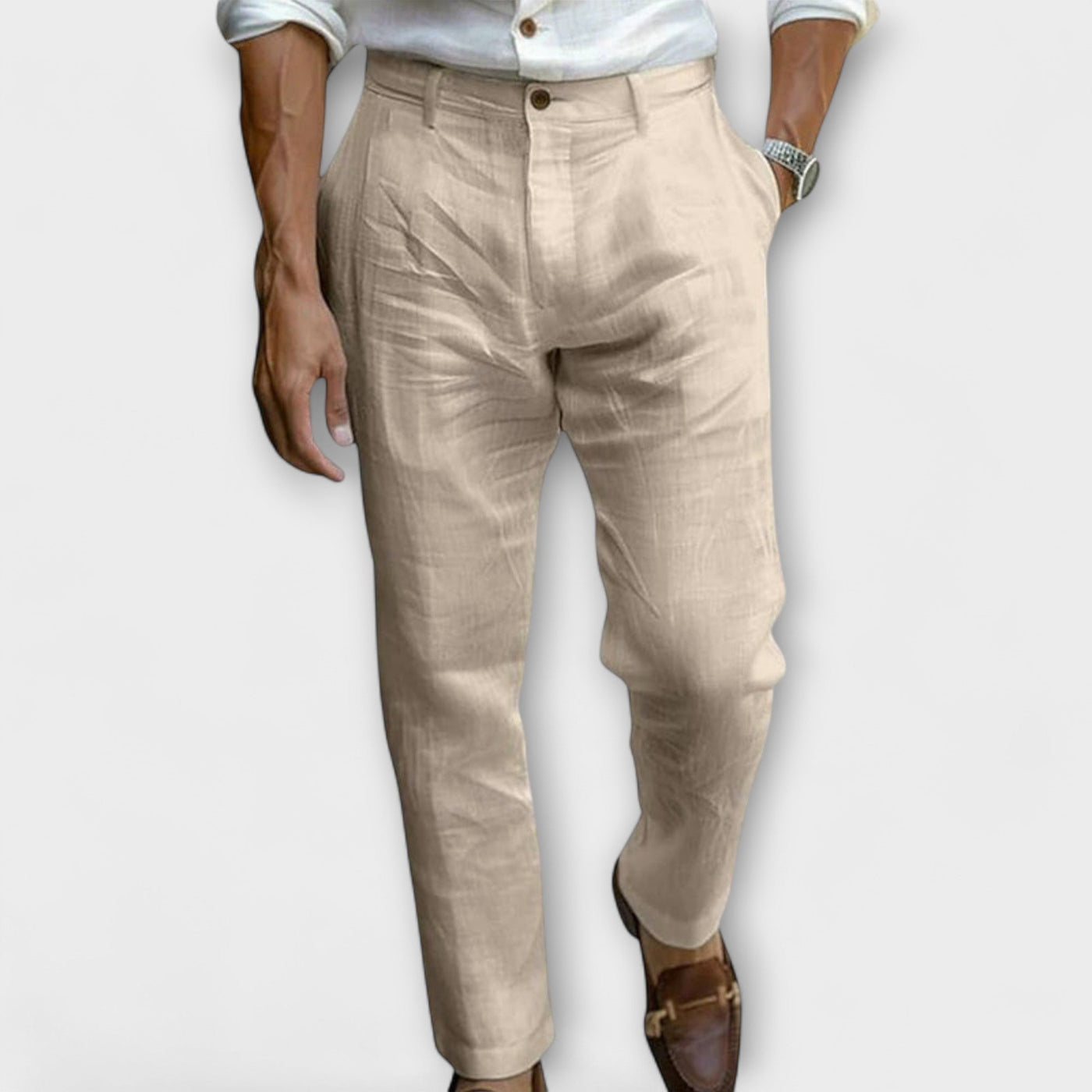 Luca | Timeless Linen Blend Trousers