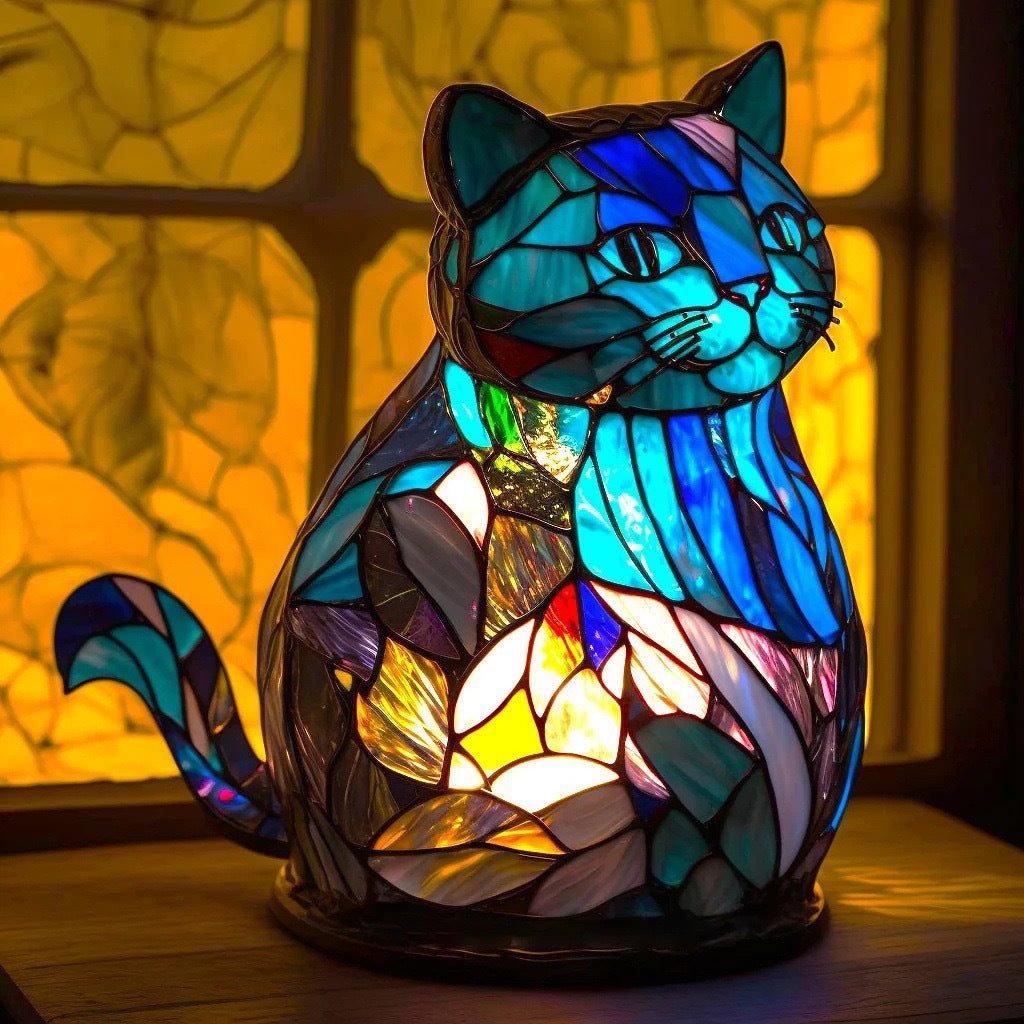 Nala – Magic Lamp for Cats in Colored Glass