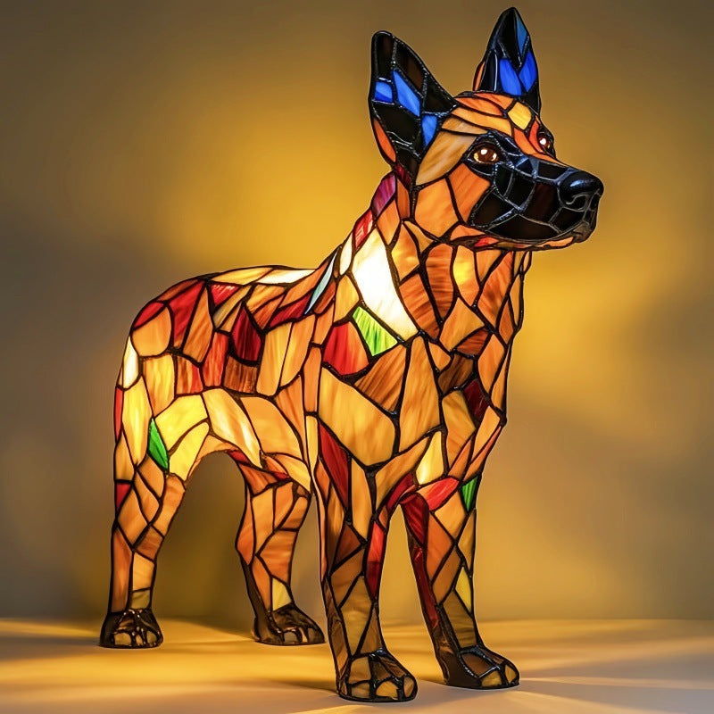 Zouzou – Magical Dog Lamp in Colored Glass