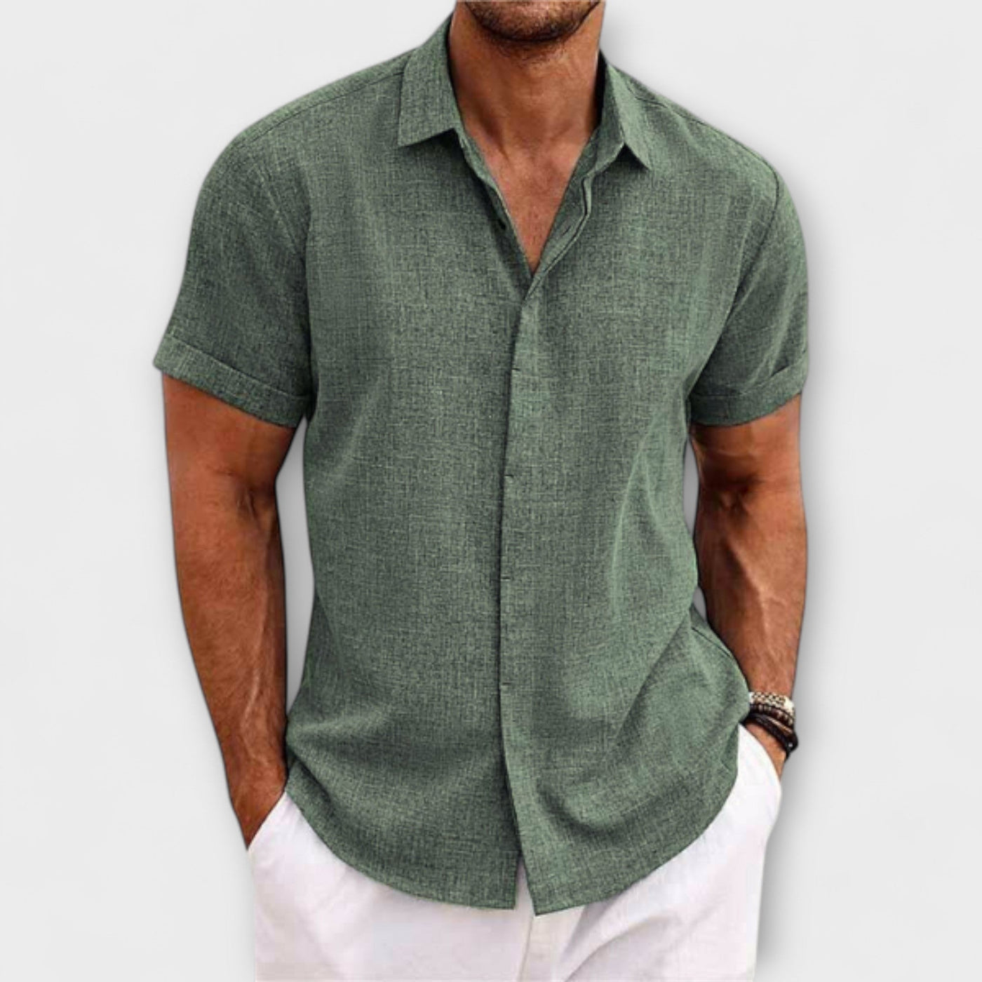 **Luca | Effortlessly Elegant Linen Shirt**