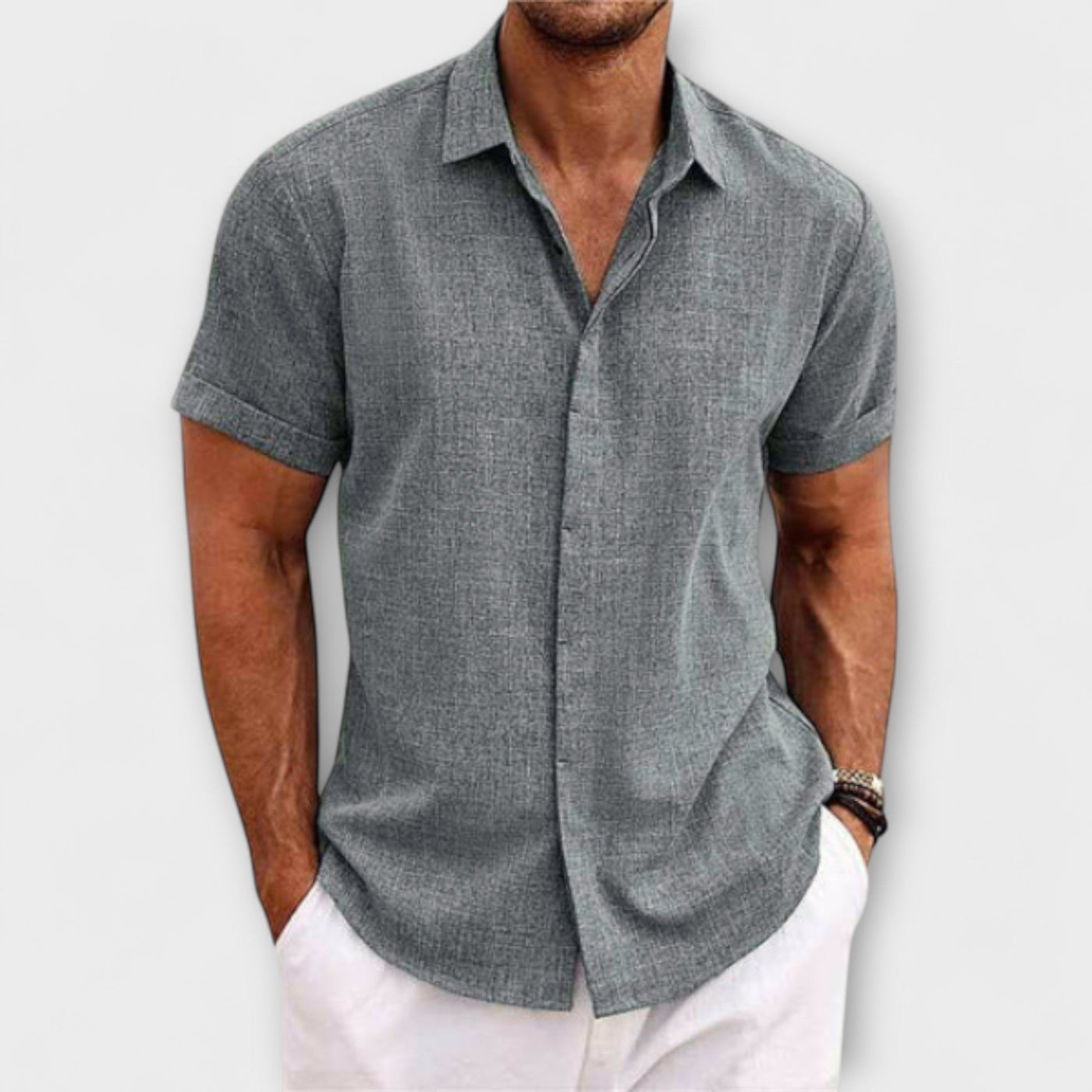 **Luca | Effortlessly Elegant Linen Shirt**