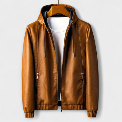 Jasper | Urban Eco-Leather Hooded Jacket