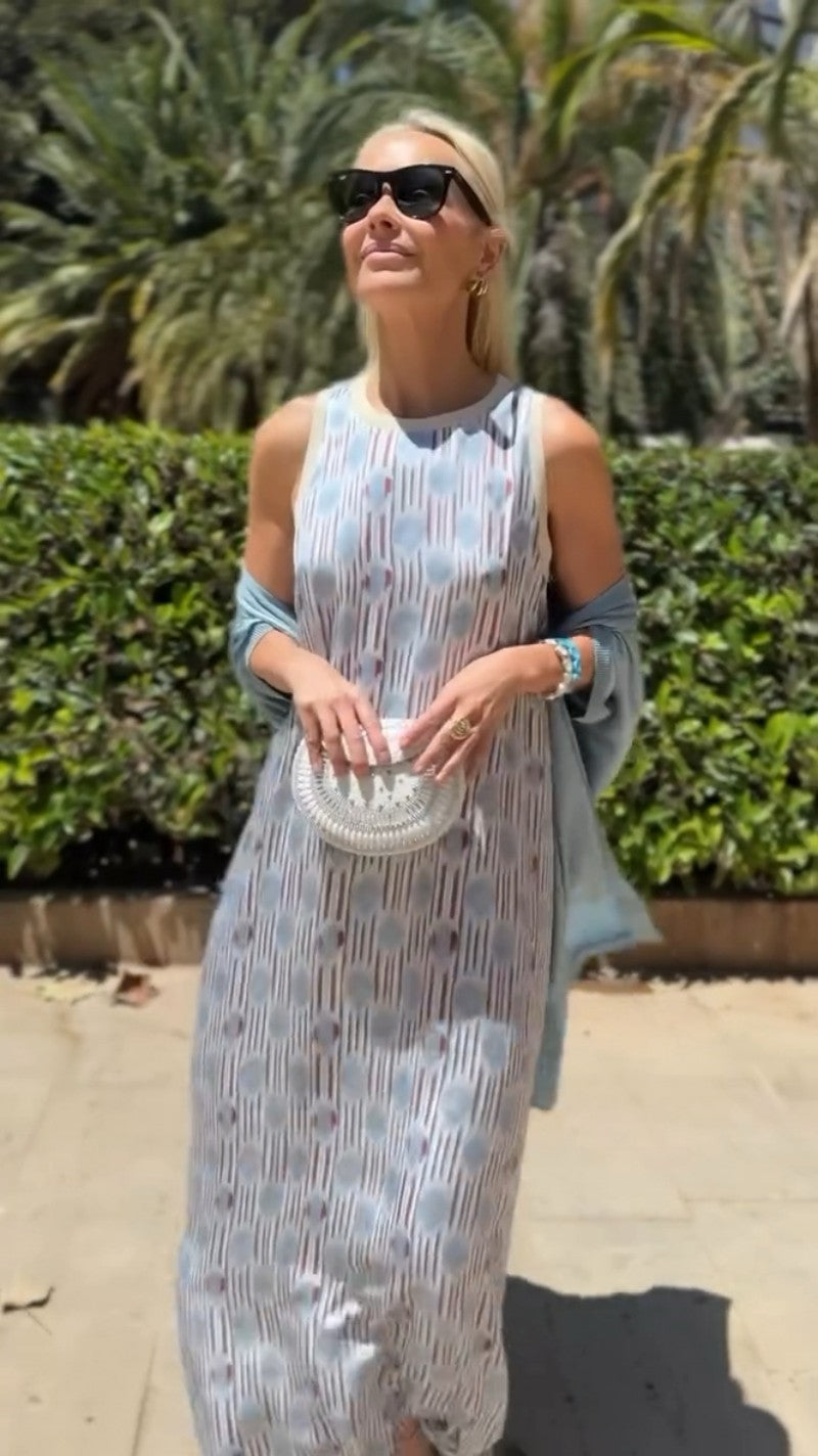 Anaís | Elegant long dress with matching shawl