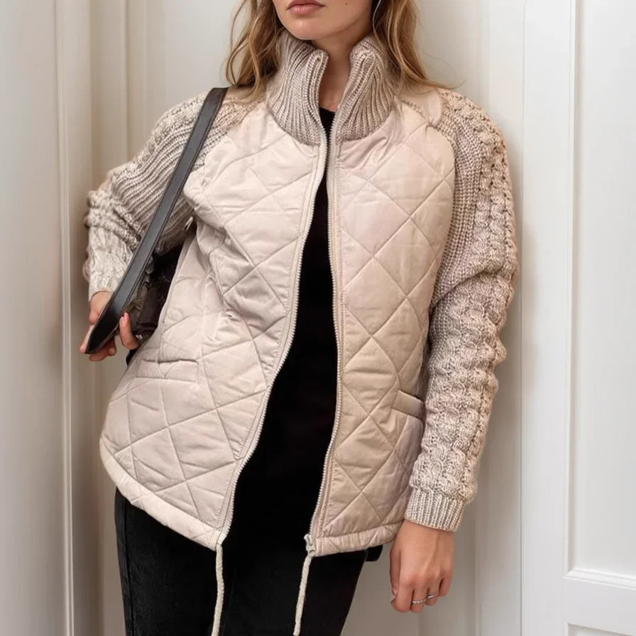 Norwegian Soft™ Quilted Jacket with Knitted Detail