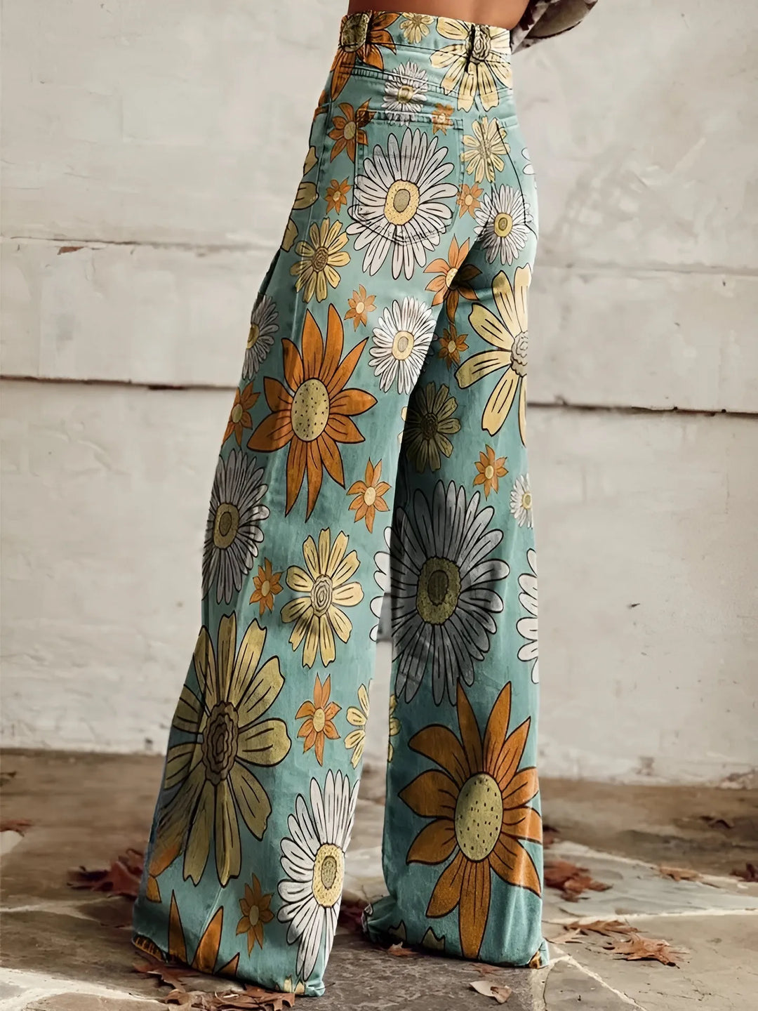 Women's Baggy Wide Leg Jeans with High Rise