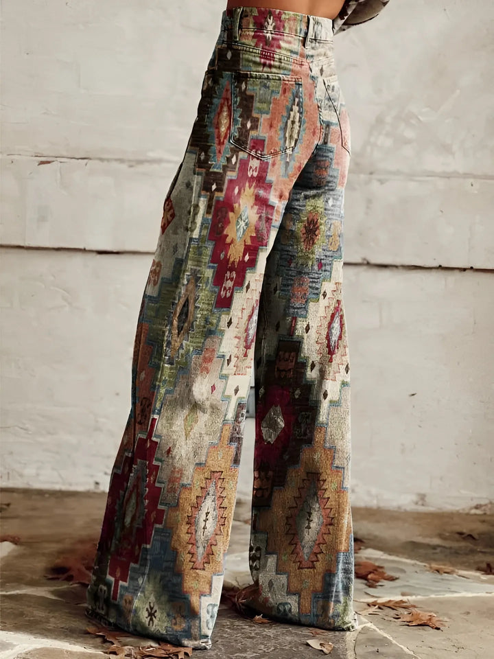 Women's Baggy Wide Leg Jeans with High Rise