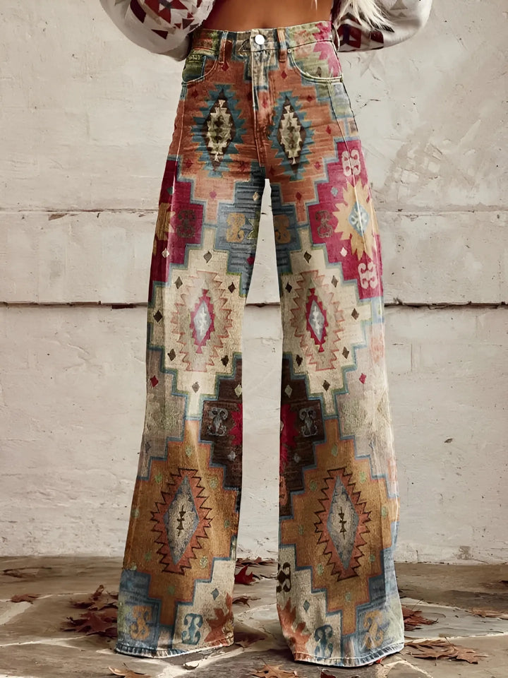 Women's Baggy Wide Leg Jeans with High Rise