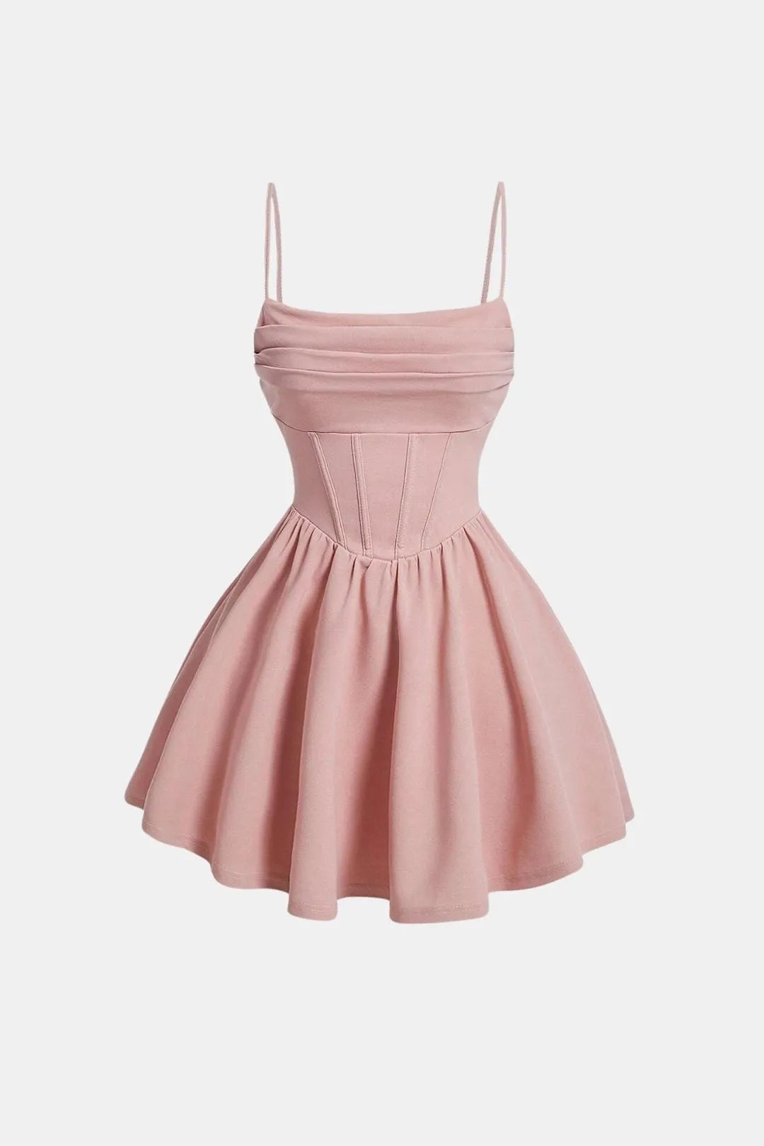 Women's Elegant A-Line Mini Cocktail Dress with Ruched Bodice