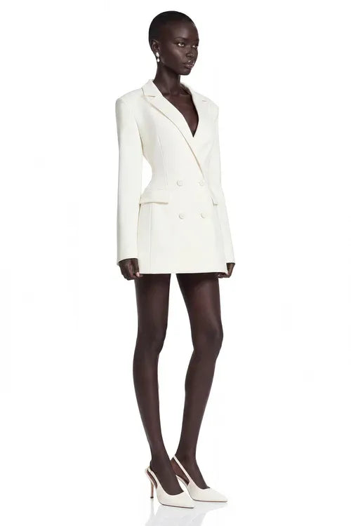 Women's Elegant Formal Mini Cocktail Dress with V-Neck