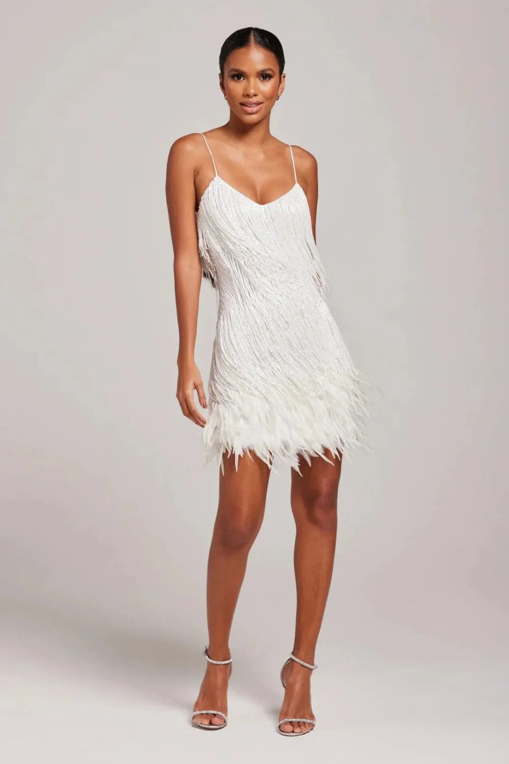Women's Elegant Sleeveless Mini Cocktail Dress with V-Neck