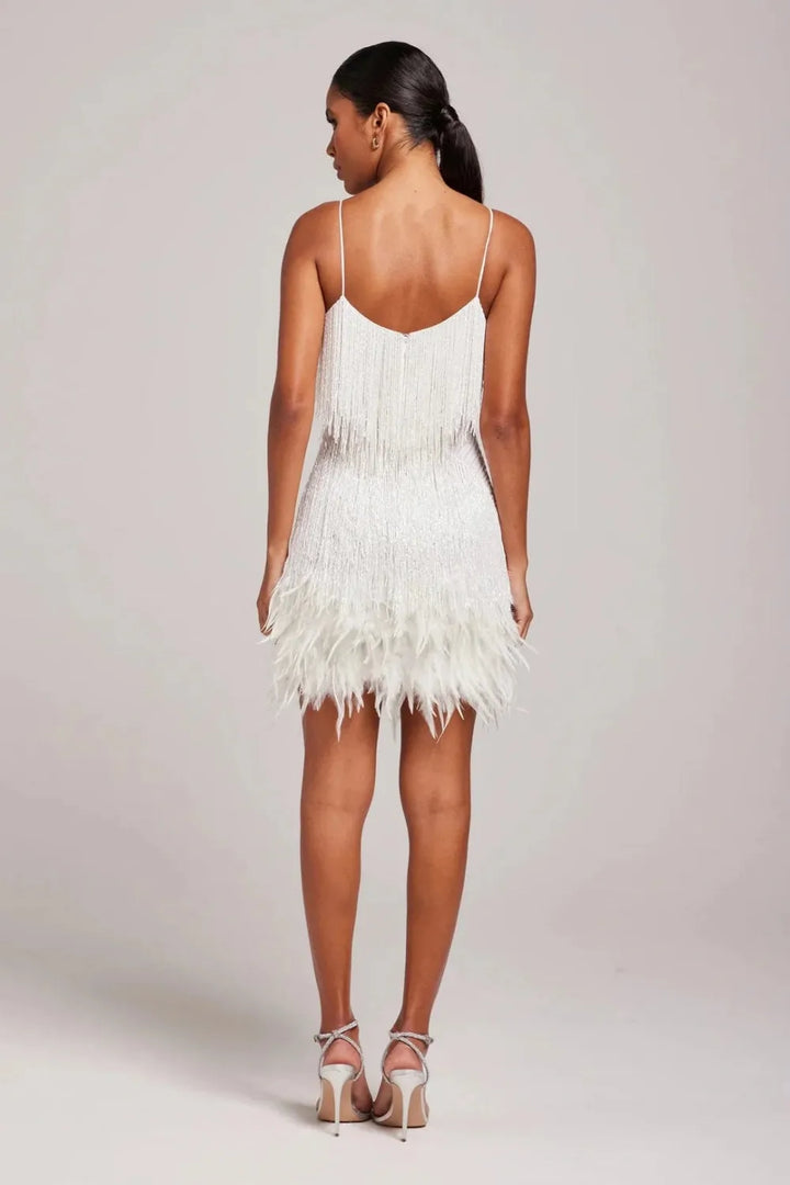 Women's Elegant Sleeveless Mini Cocktail Dress with V-Neck