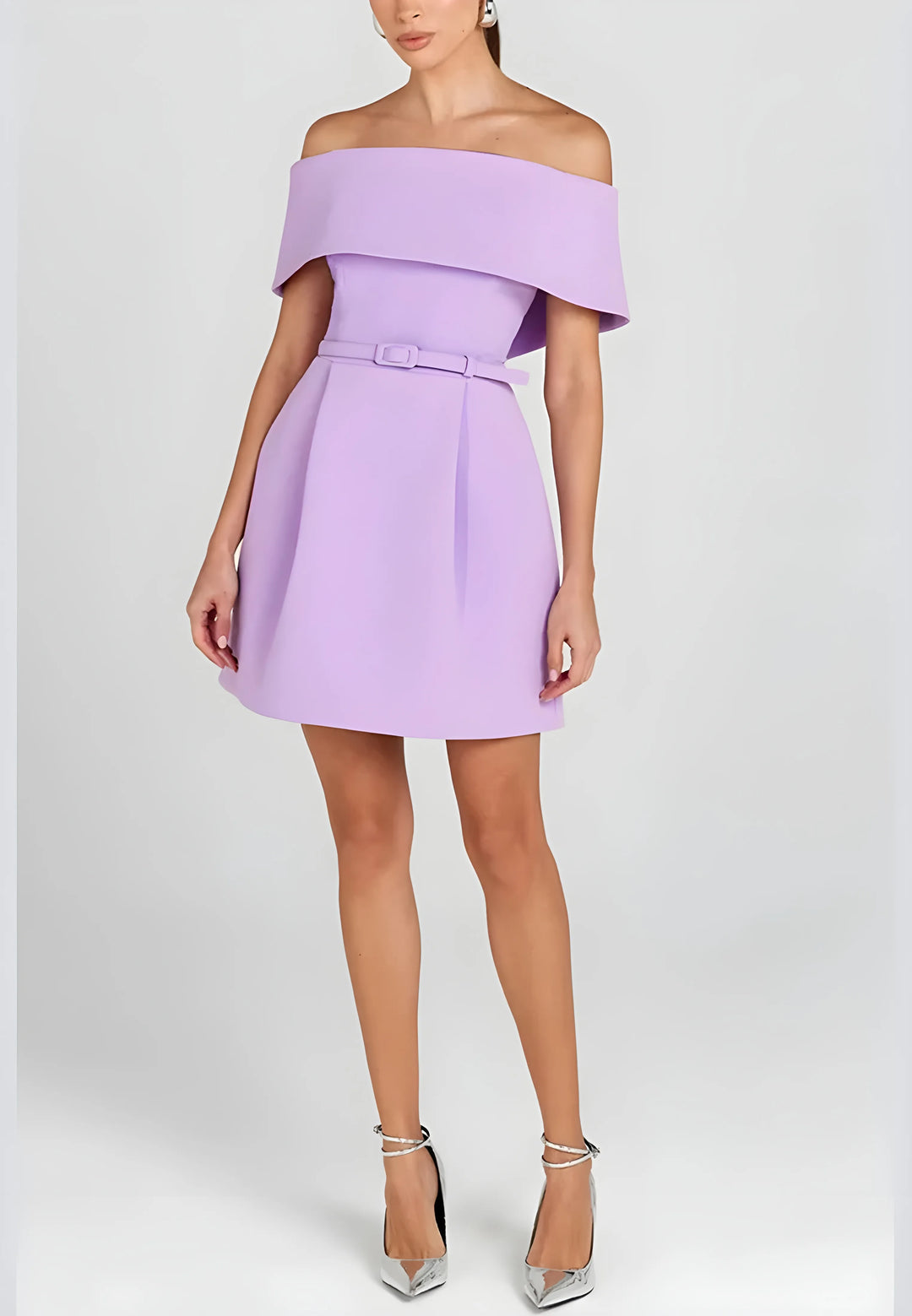 Women's Elegant Strapless Mini Cocktail Dress with Open Back