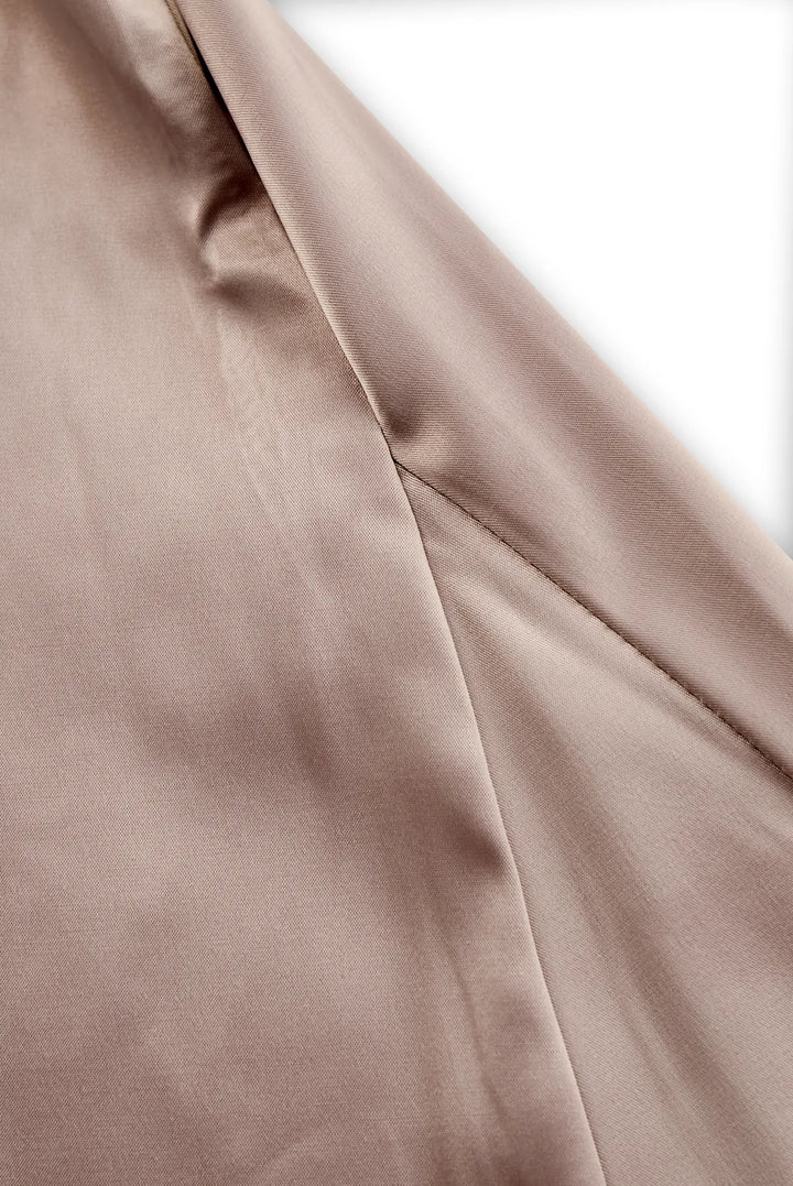 Women's One Shoulder Formal Maxi Wedding Guest Dress with Ruched Detail