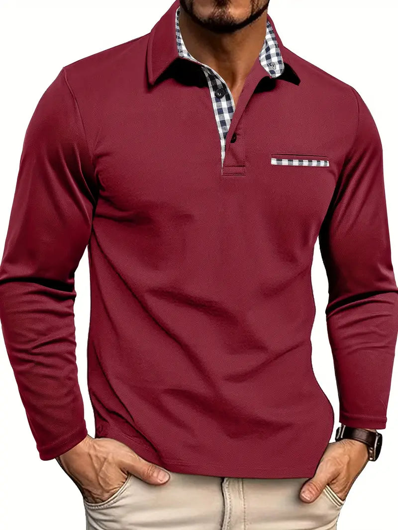 Carter & Hayes Toronto – Polo Shirt with Long Sleeves