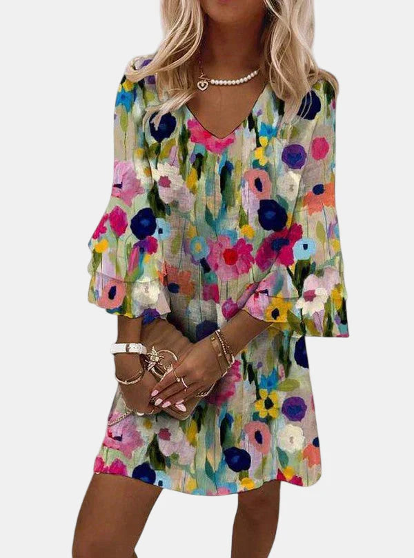 Eloise | Elegant Floral Mini Dress